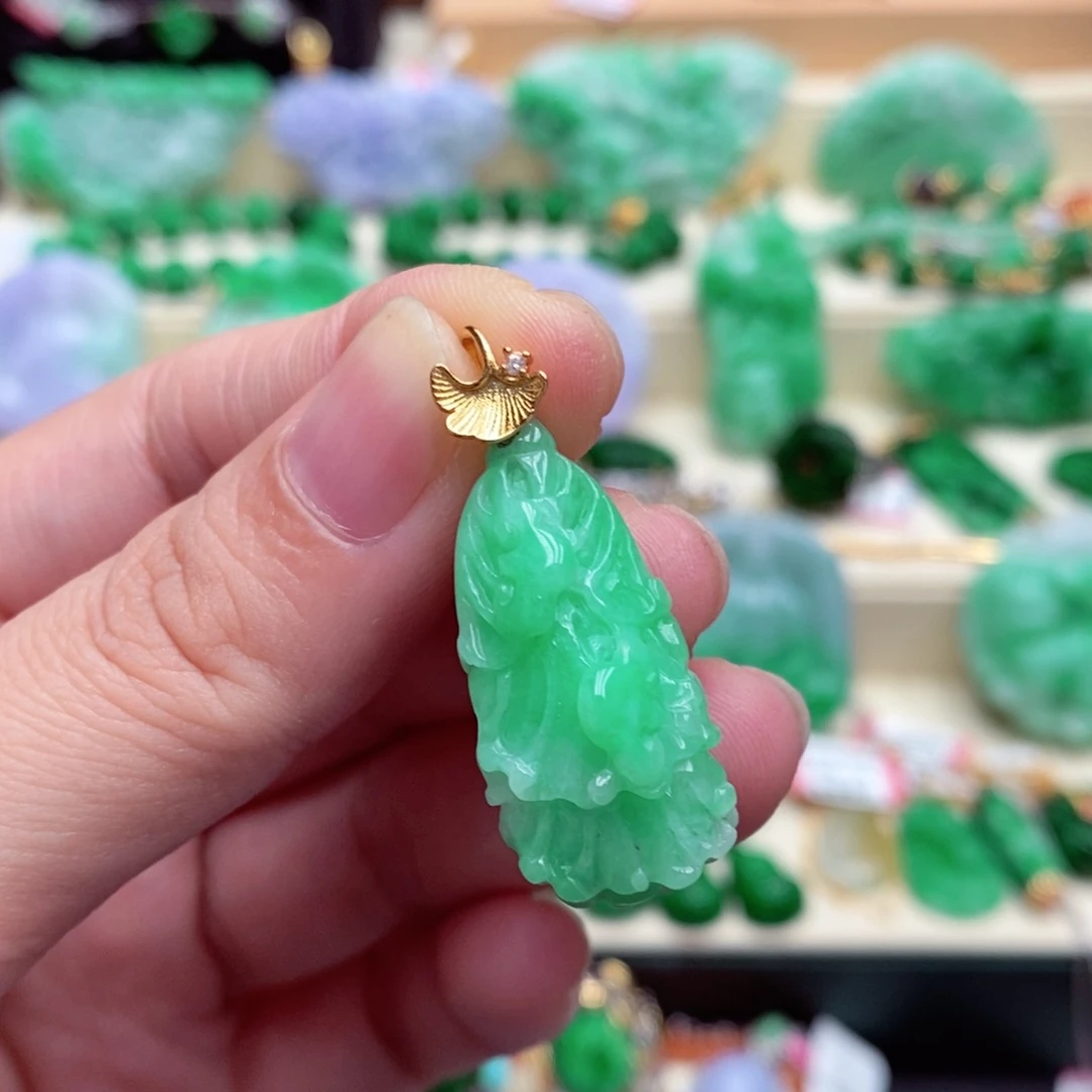 颈饰未镶嵌翡翠翡翠吊坠