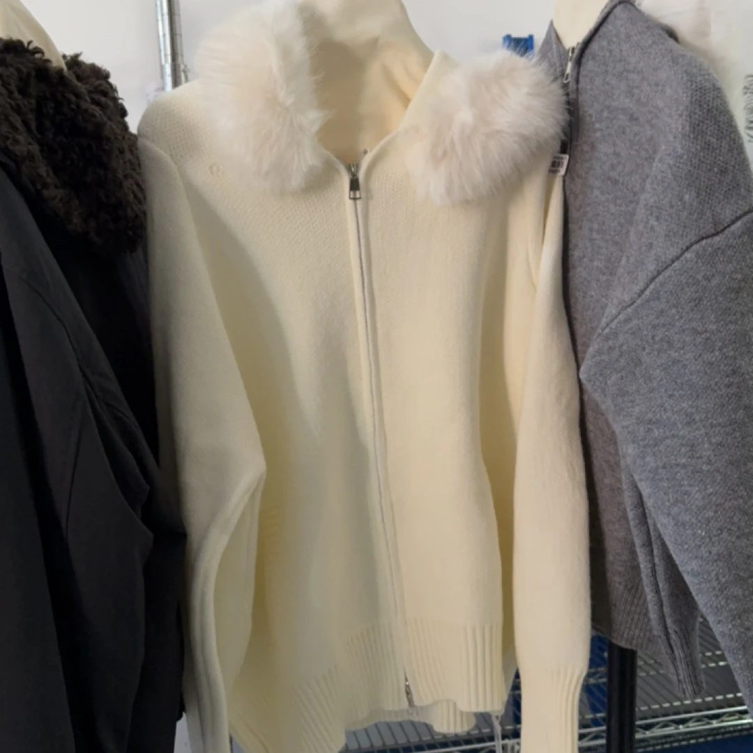 09989 衣长59 简约时尚针织毛衣外套上衣