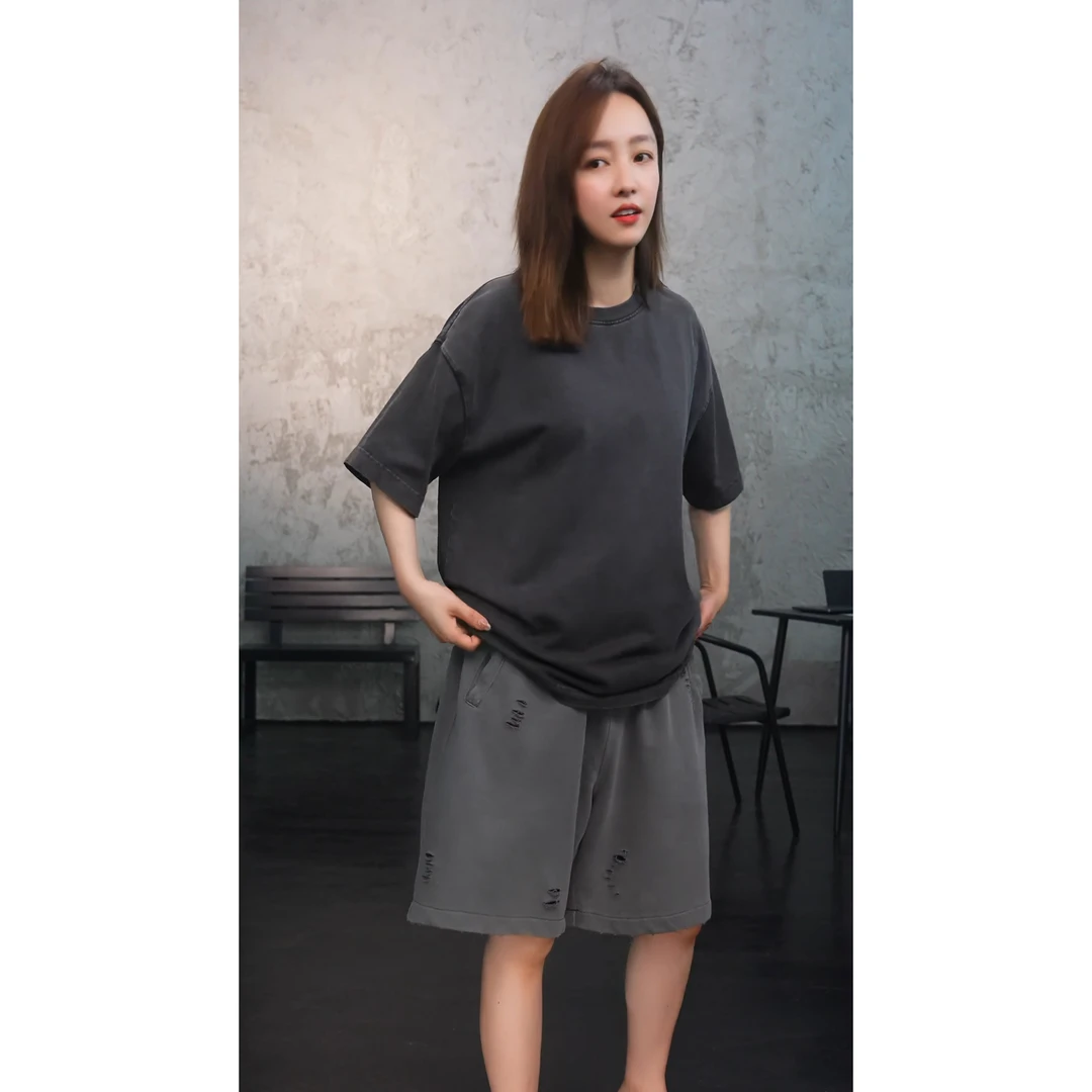 【洗水短裤】高级定制小众设计款短裤男女同款