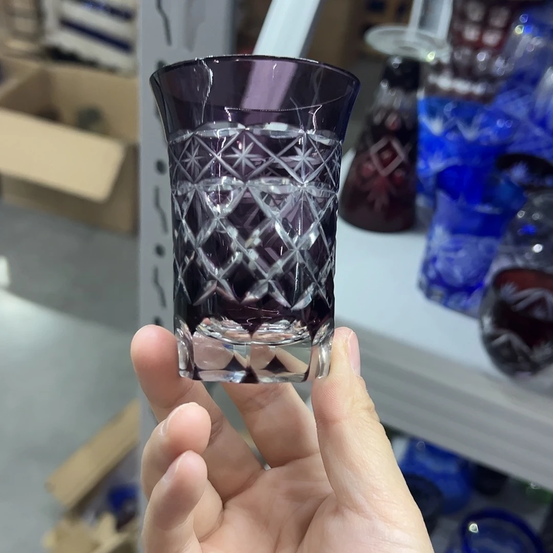 平底款水晶玻璃微瑕一个