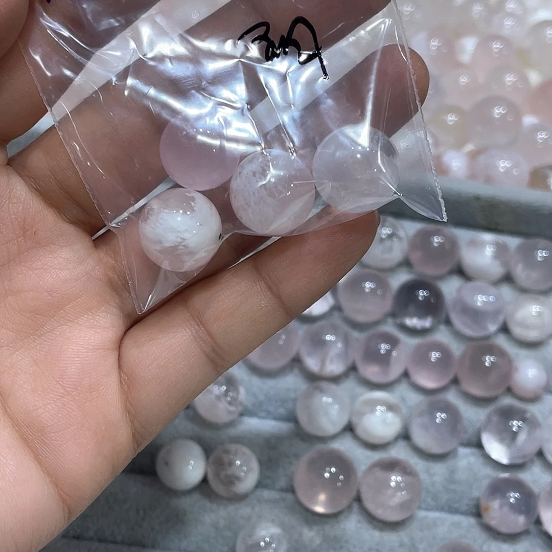 水晶珠宝半成品未镶嵌通孔/不退不换