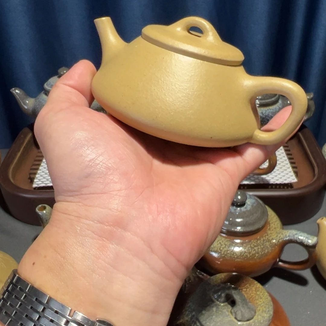 不***言紫砂茶壶梨皮任瓢