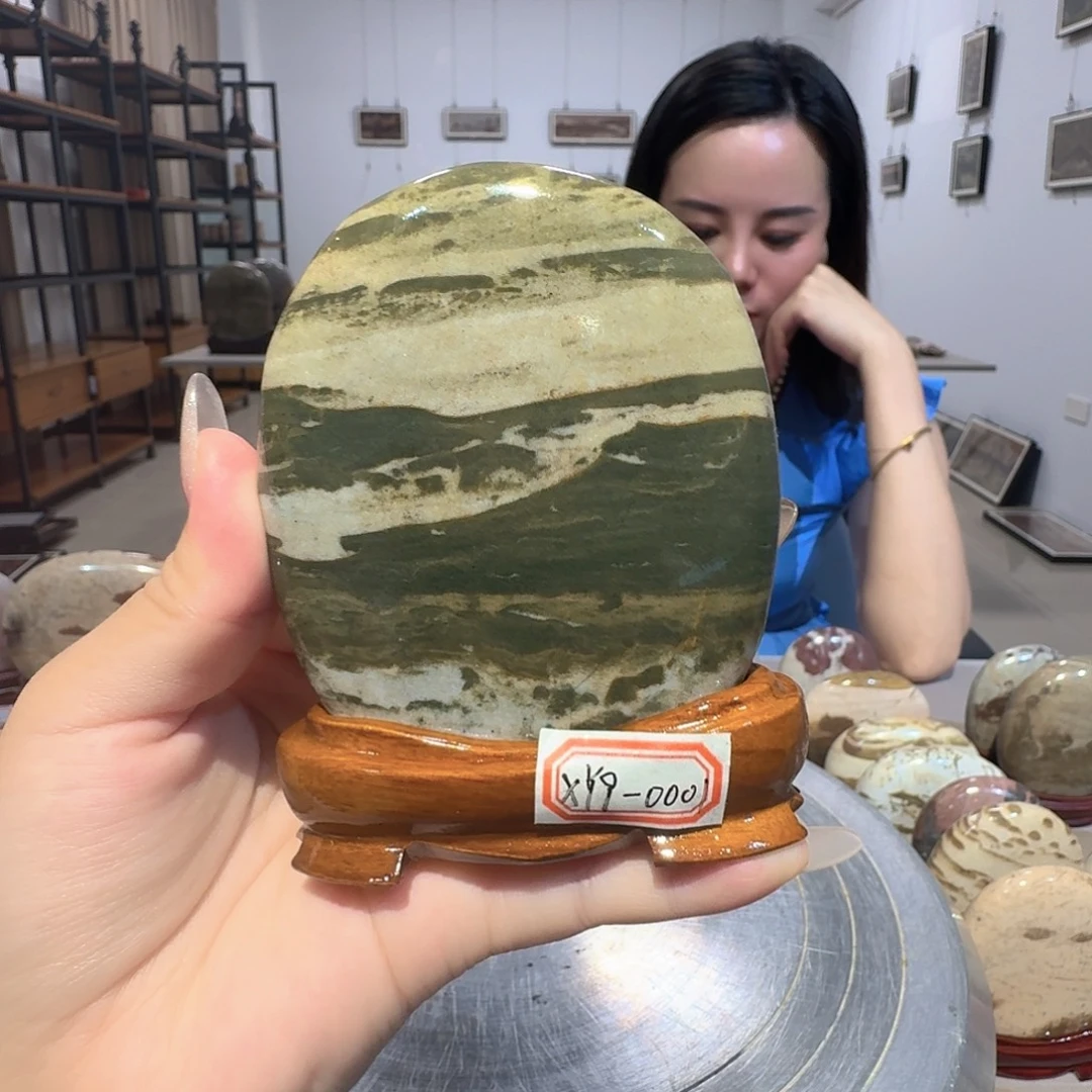 长江画面石小摆件