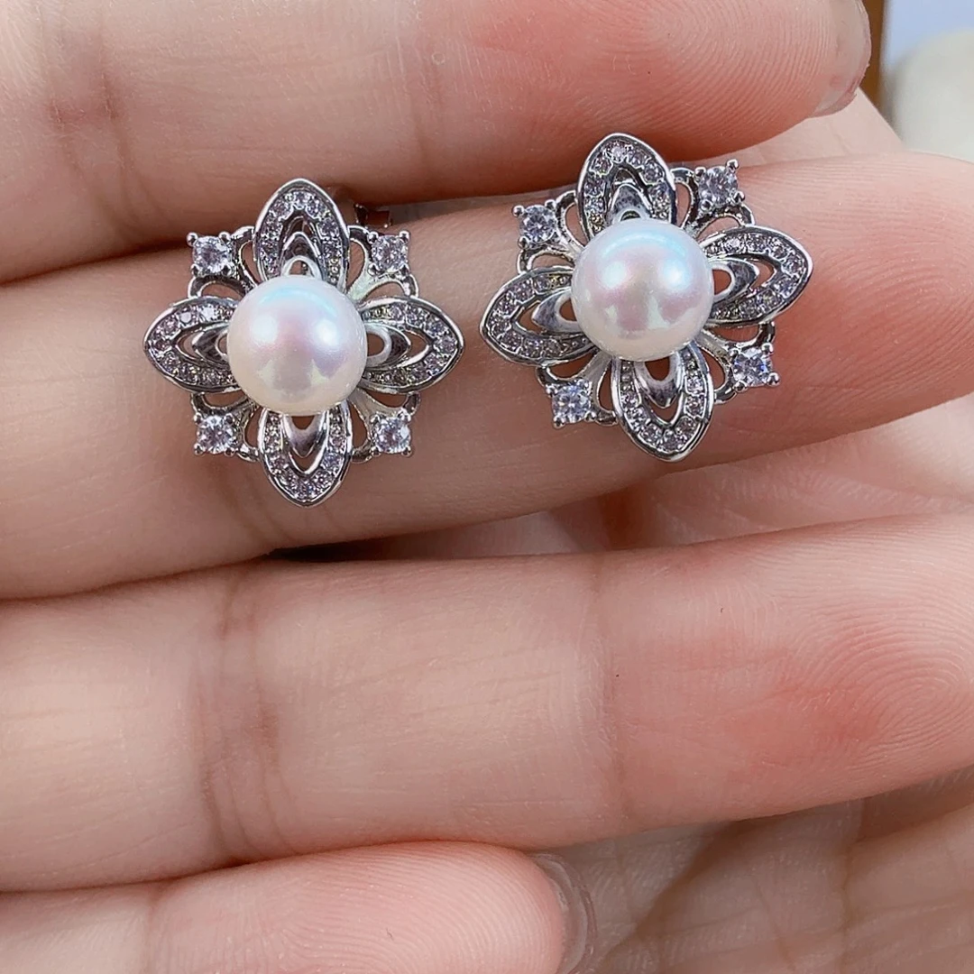 淡水珍珠耳饰未镶嵌