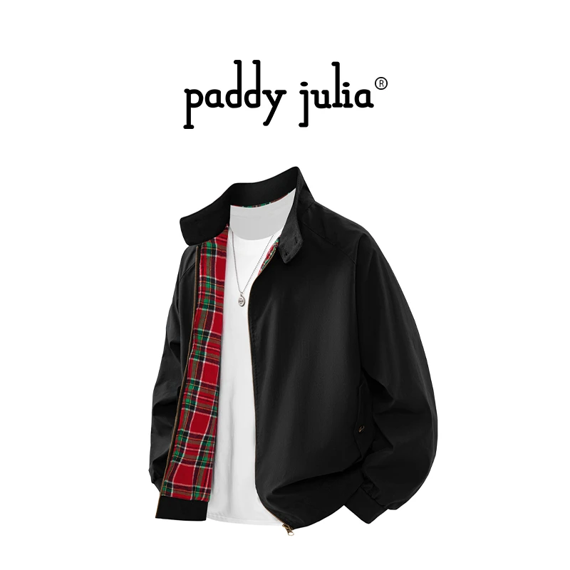 Paddy julia美式高级感长袖夹克男士秋冬季休闲百搭潮流外套男装