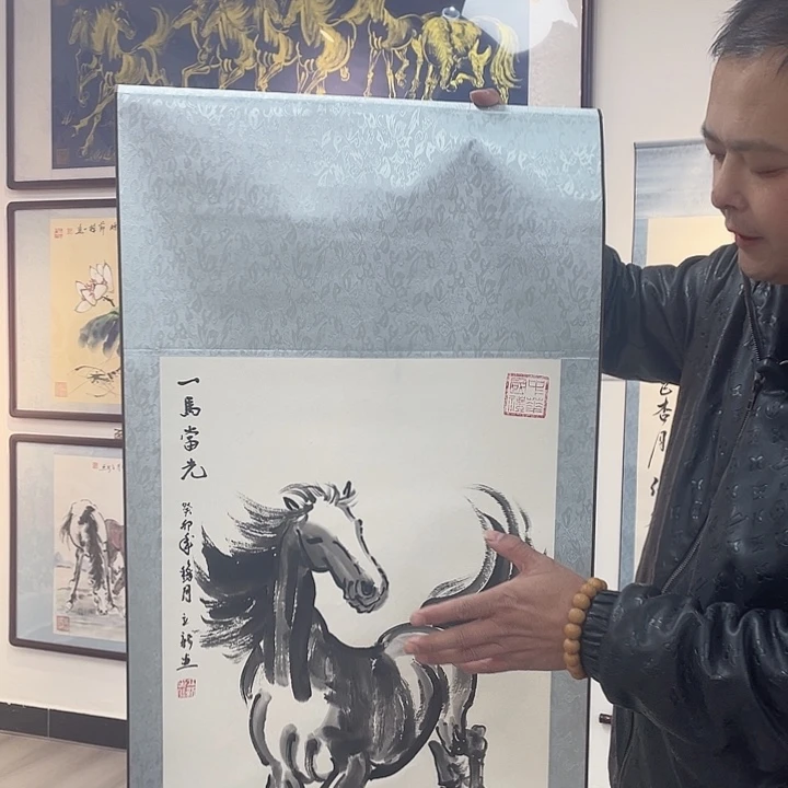 国画平步青云手绘作品