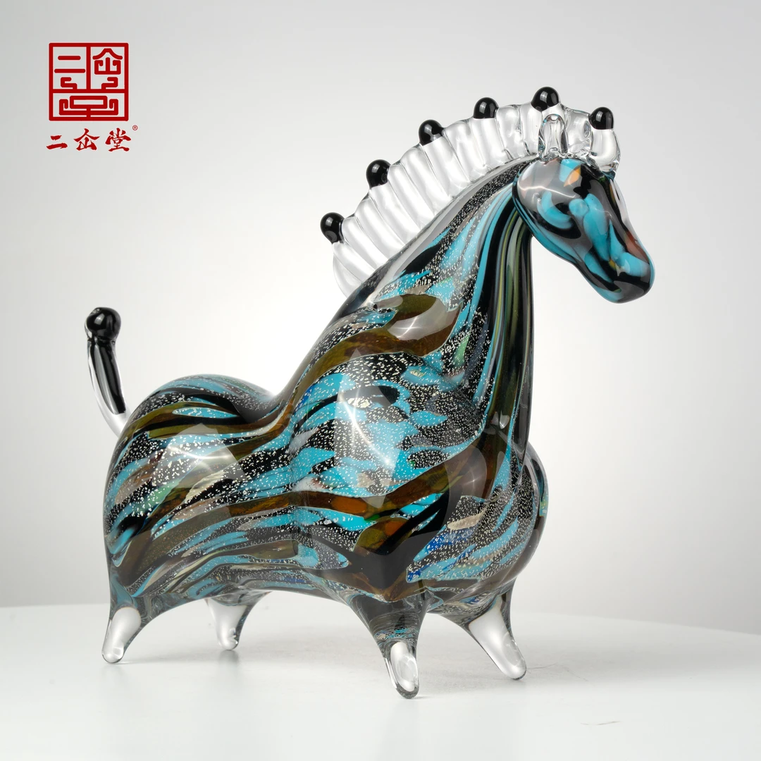 二仚堂淄博琉璃《福禄兽系列》非遗手工艺品商务礼品摆件