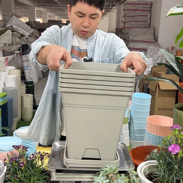 方盆口26高28灰色5个带托