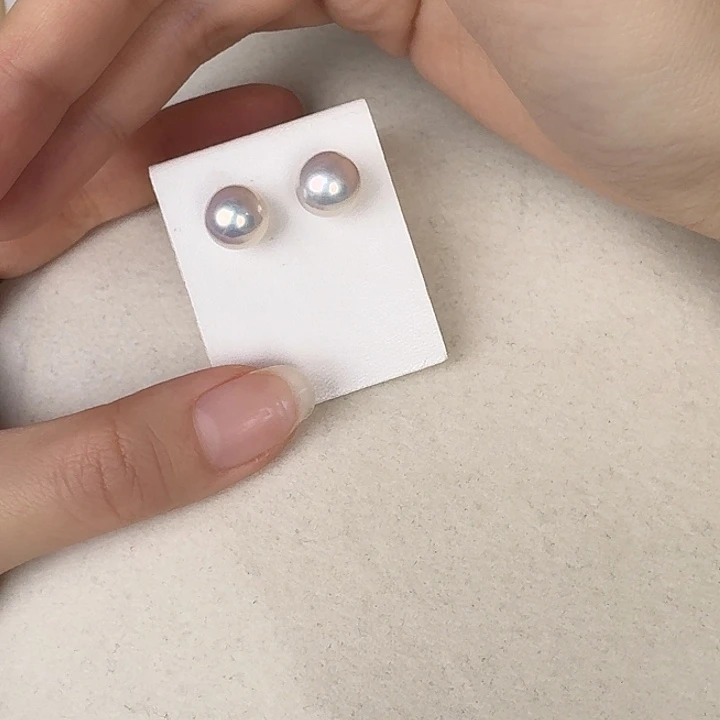 耳饰淡水珍珠银S925镶嵌