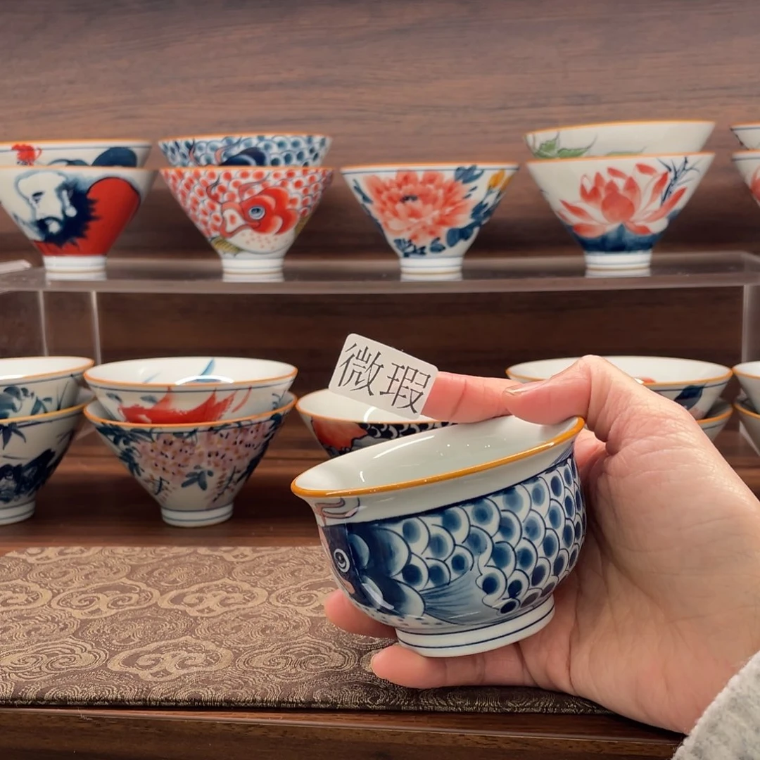 微瑕釉下彩纯手绘