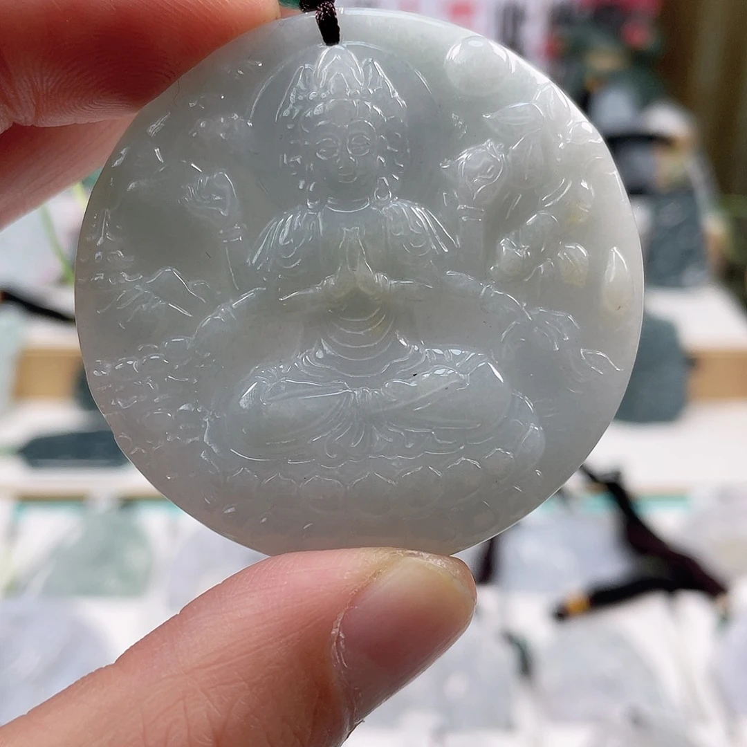 翡翠颈饰未镶嵌0518挂件