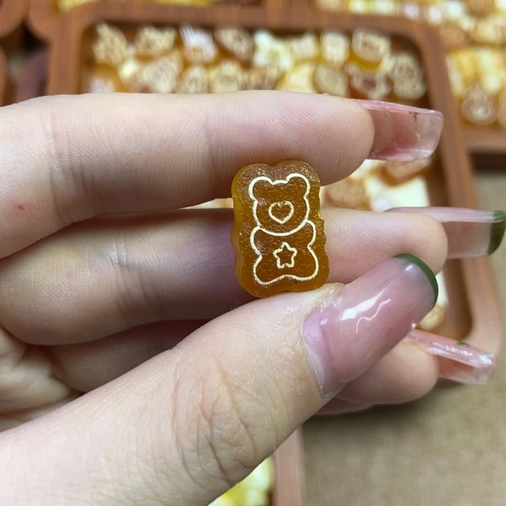 琥珀未镶嵌珠宝奇石小熊