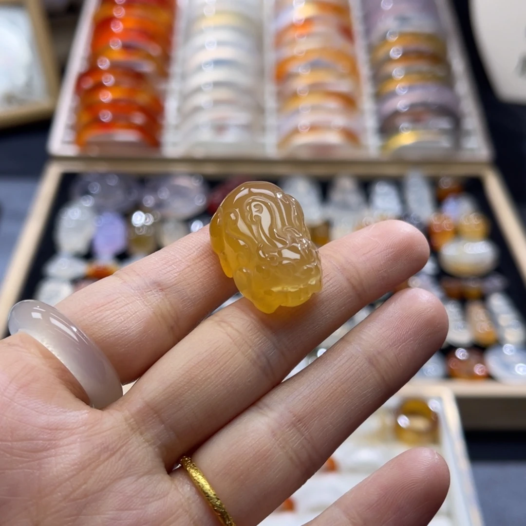 玛瑙/玉髓未镶嵌戒指