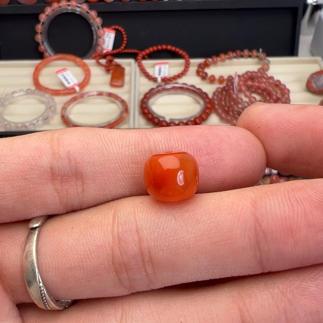 南红玛瑙未镶嵌颈饰老型珠10mm