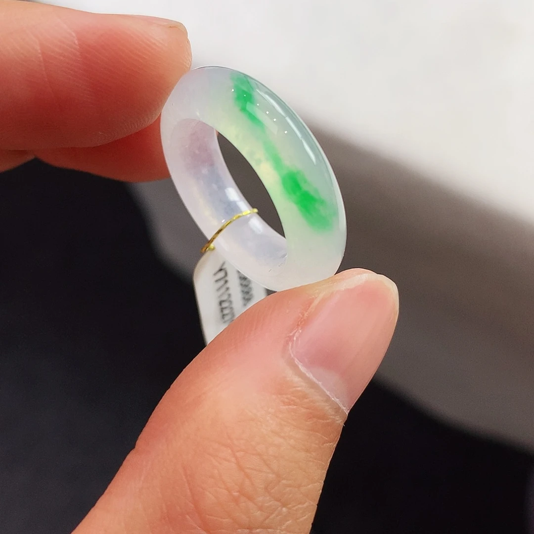 翡翠未镶嵌戒指12-13号