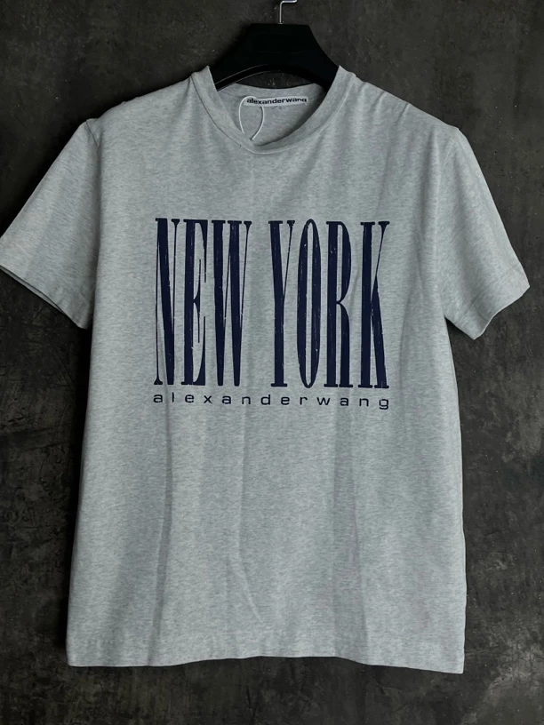 未使用 WE11 DONE XS/Alexander Wang 纽约限定字母短袖/05108/JP