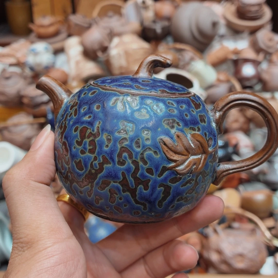 柴烧老岩泥高温茶器皿