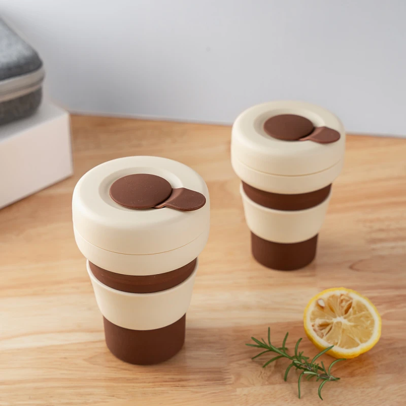 Macraychef便携式食品级硅硅胶旅行露营折叠咖啡杯水杯