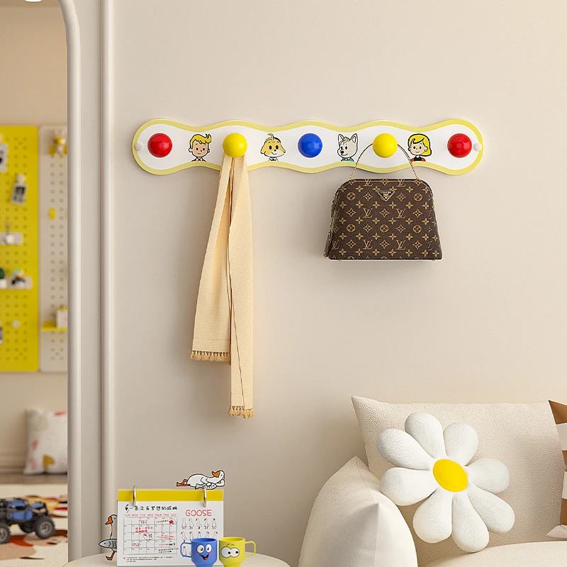 挂衣架壁挂墙上免打孔家用玄关入户壁挂式衣服包包门后收纳置物架