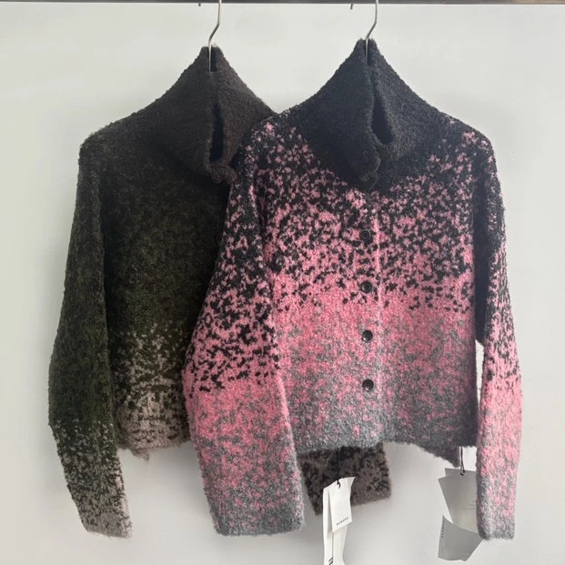 复古港风高级感不起球羊毛外套打底