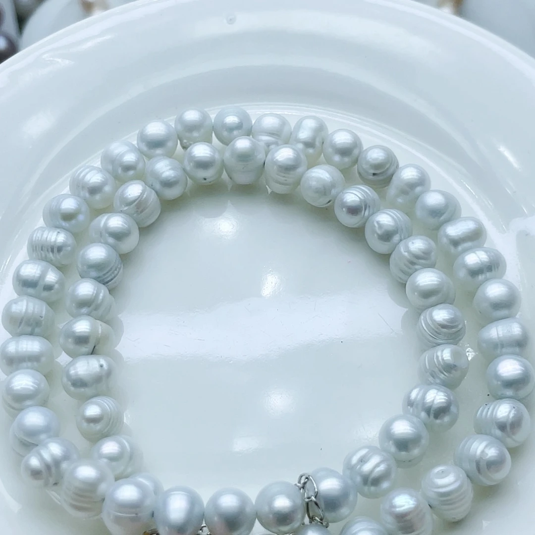 淡水珍珠颈饰钛钢