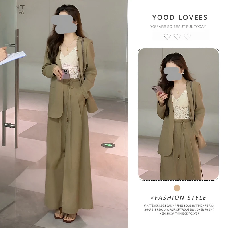 休闲气质设计感气质上衣半身裙套装春秋新款又a又飒高级感两件套