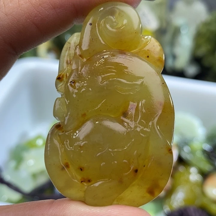 岫玉岫玉吊坠未镶嵌