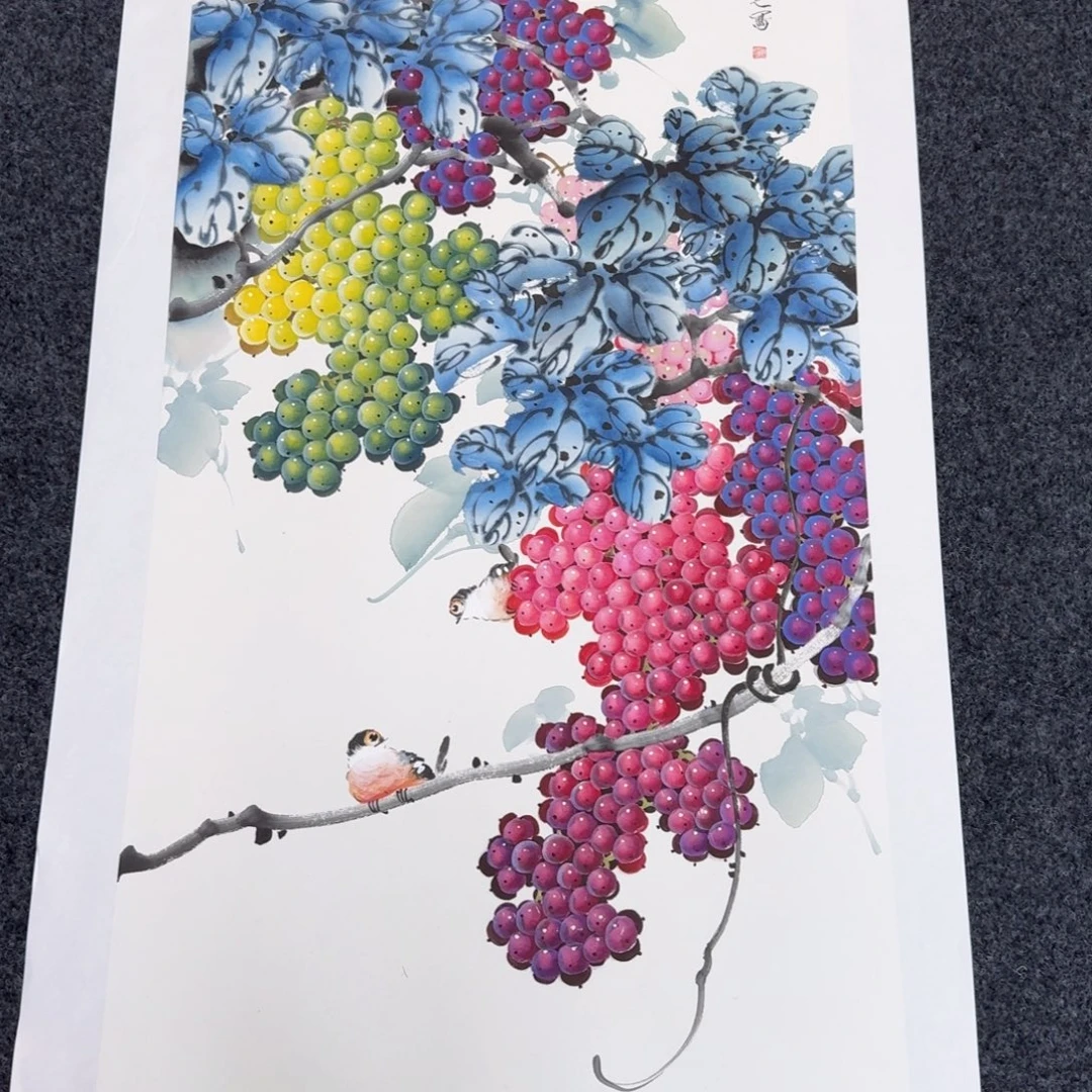 国画国画作品山水花鸟纯手绘