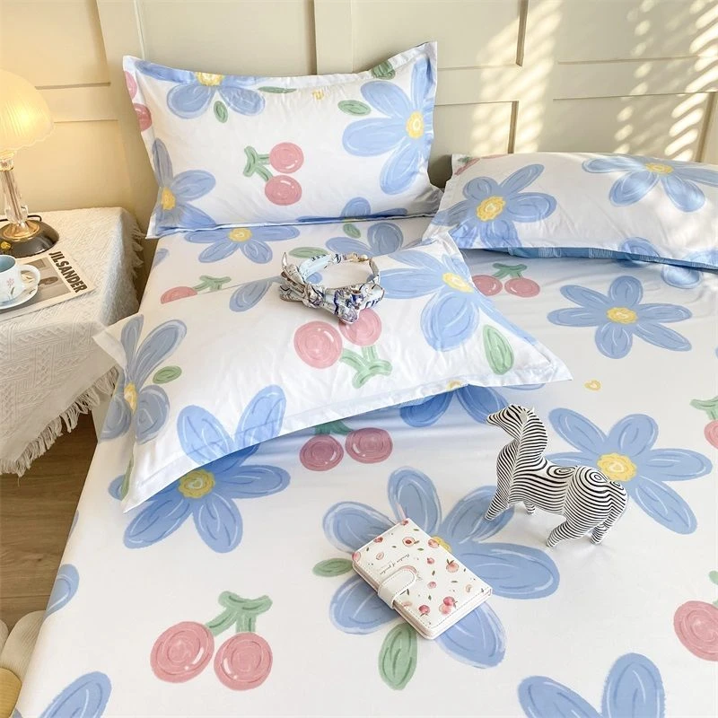 【亲肤可用】网红款床单单件学生宿舍床盖单双人小清新炕单床罩套被