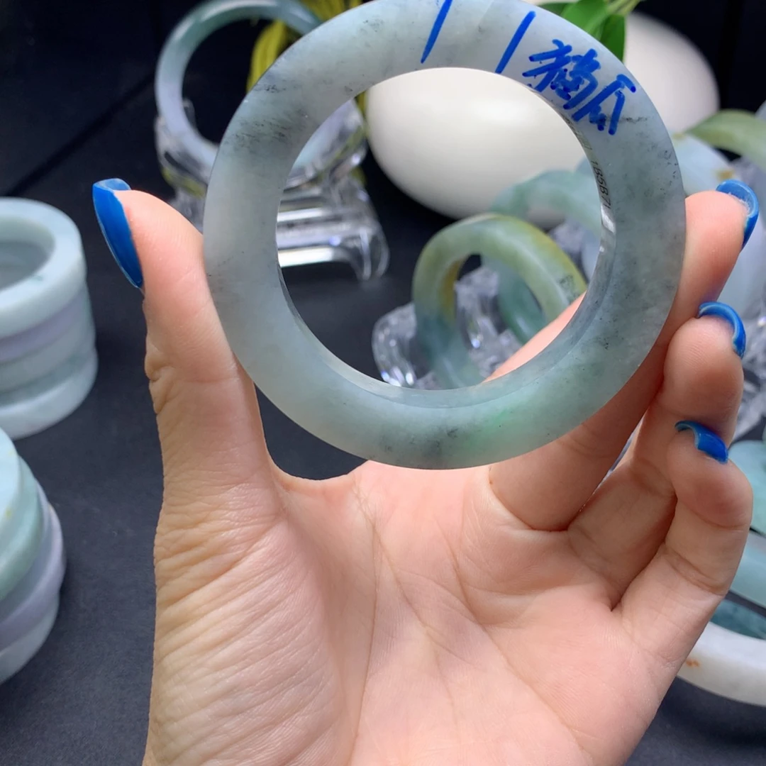 定制翡翠未镶嵌翡翠手镯51-57
