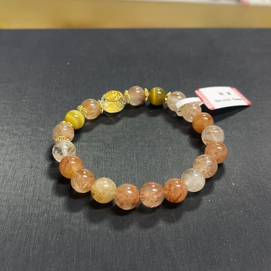 未镶嵌水晶手链黑金超七设计款手串