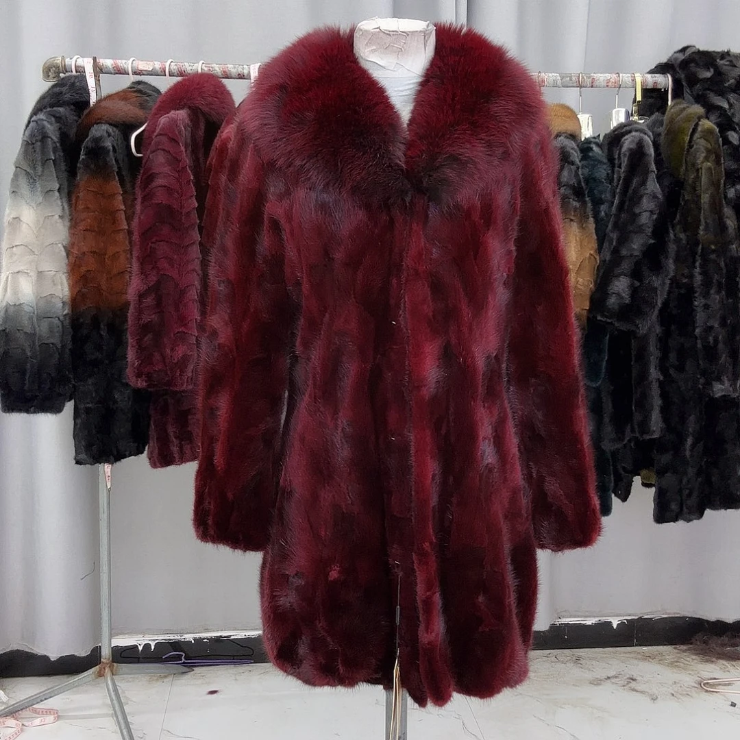 水貂拼貂真皮真毛