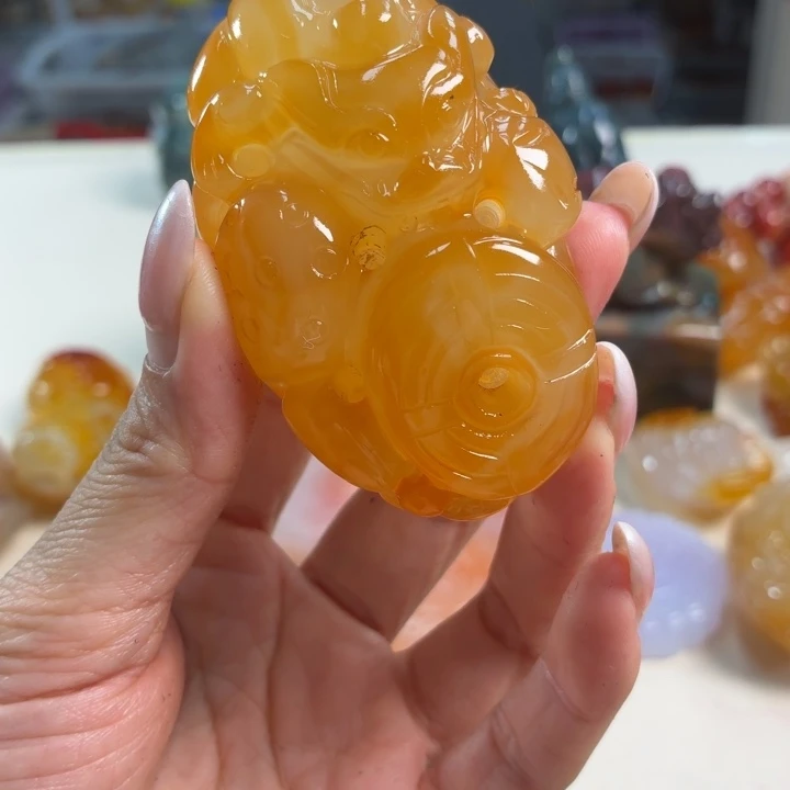 玛瑙/玉髓未镶嵌吊坠(不含链)