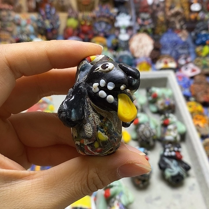 玻璃颈饰狗狗一个031