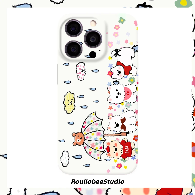 ins雨伞西高地适用苹果17/16promax菲林手机壳华为oppo小米15vivo