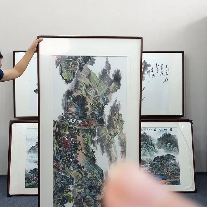 国画手绘作品山水160.80