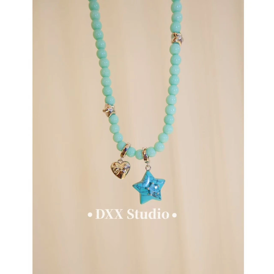 铜合金锆石项链 小众设计百搭ins项链49005