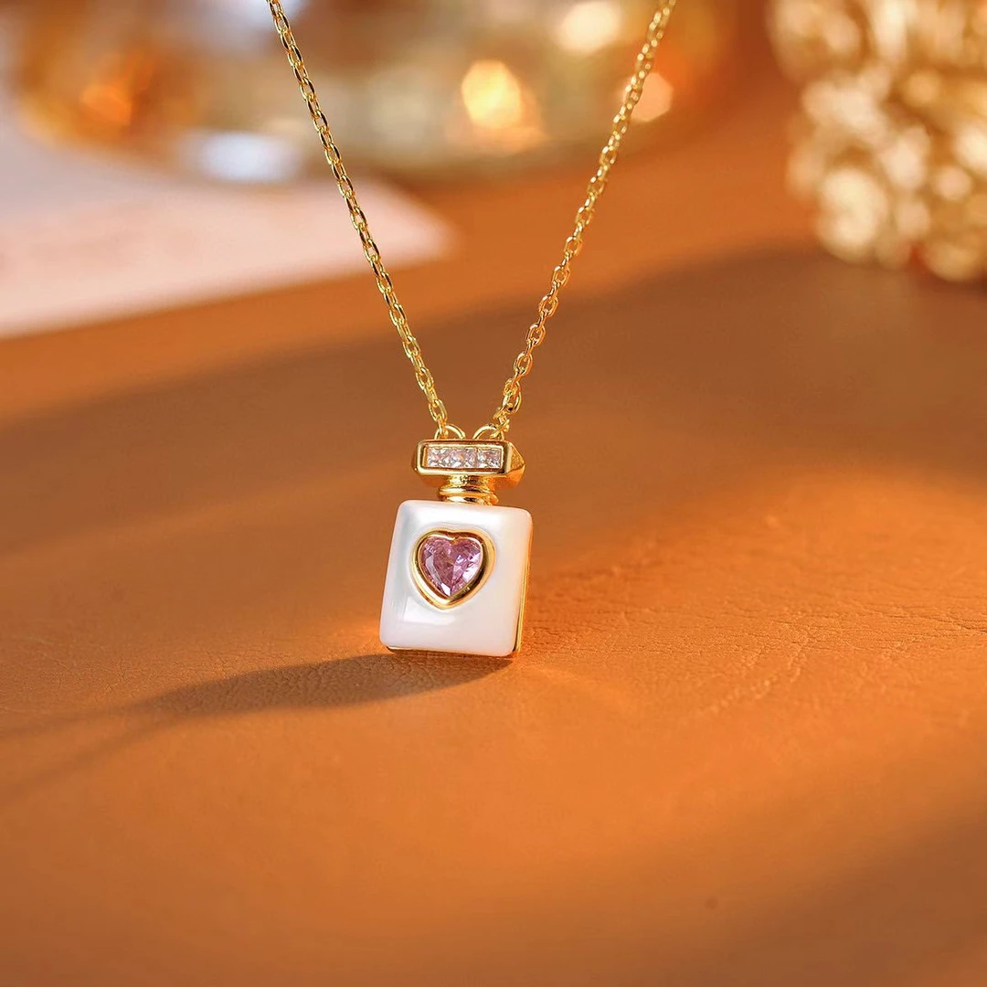 铜合金项链 l068---法☆【香水瓶】夏K爱洛妮 百搭项链