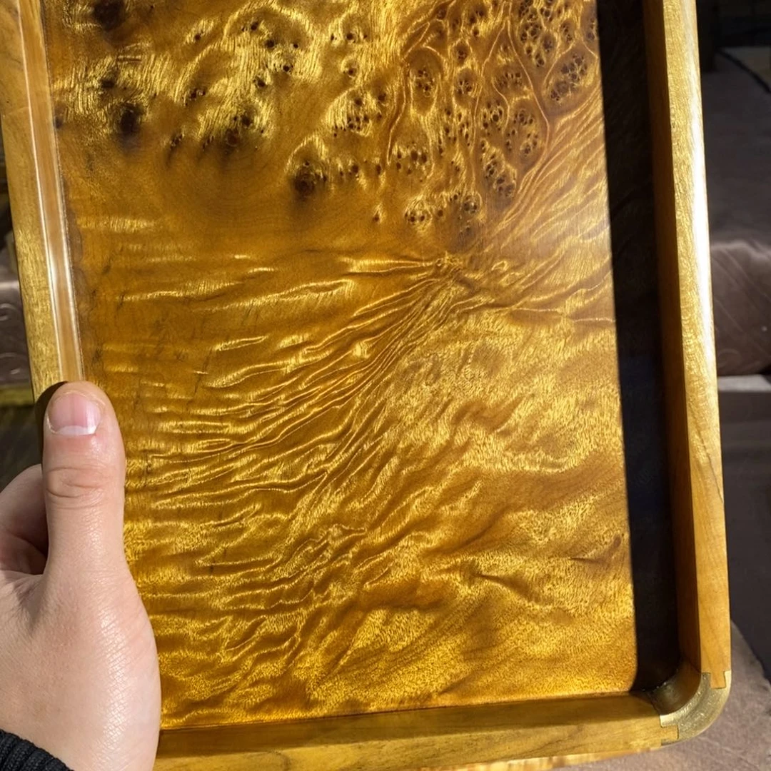 金丝楠杨**里一对文成盘