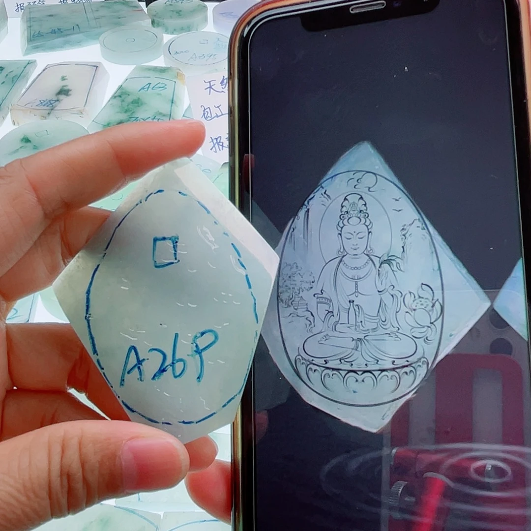 定制翡翠未镶嵌天然缅甸翡翠A货