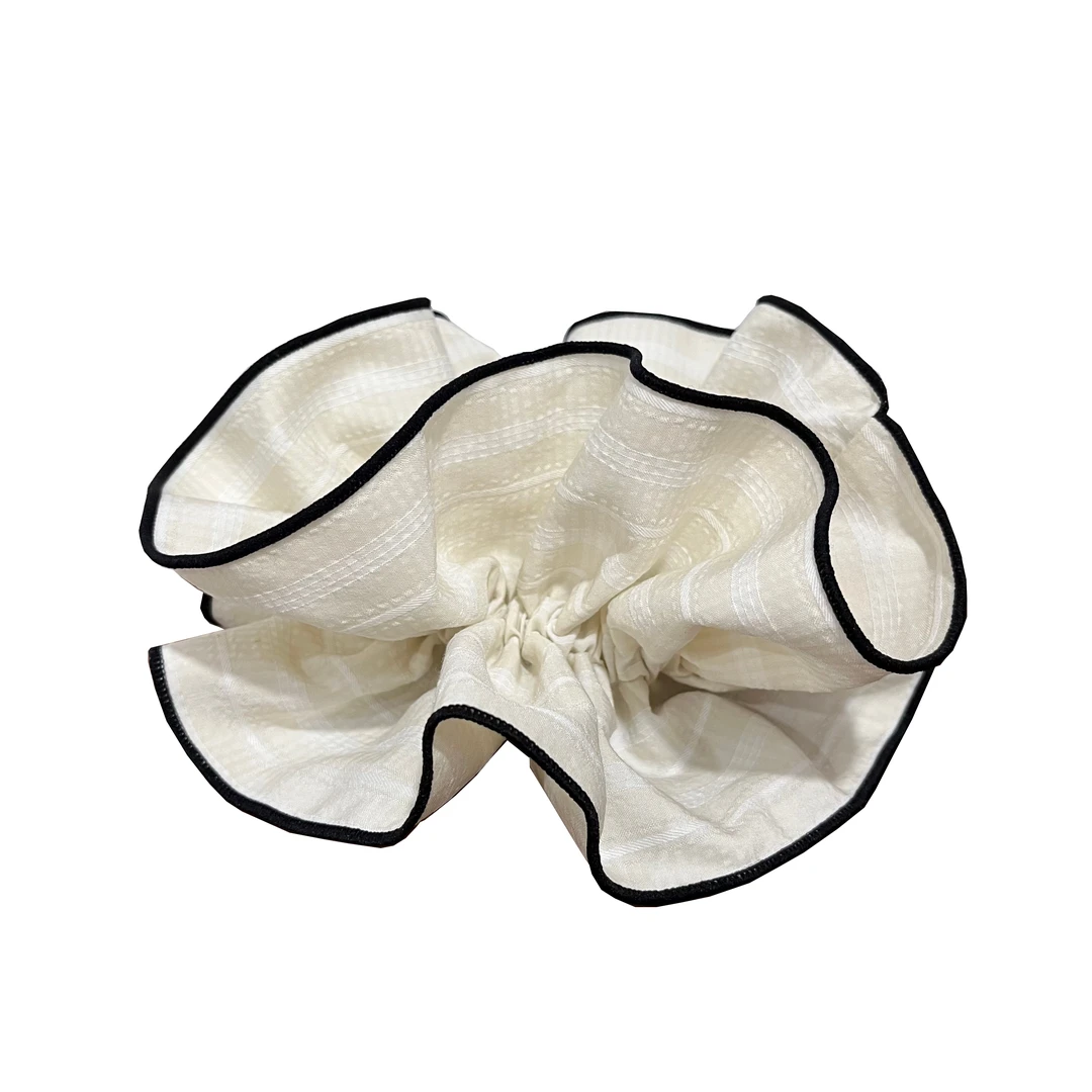 超大条纹大肠发圈女气质高马尾发绳扎头发头花头饰发饰丸子头头绳