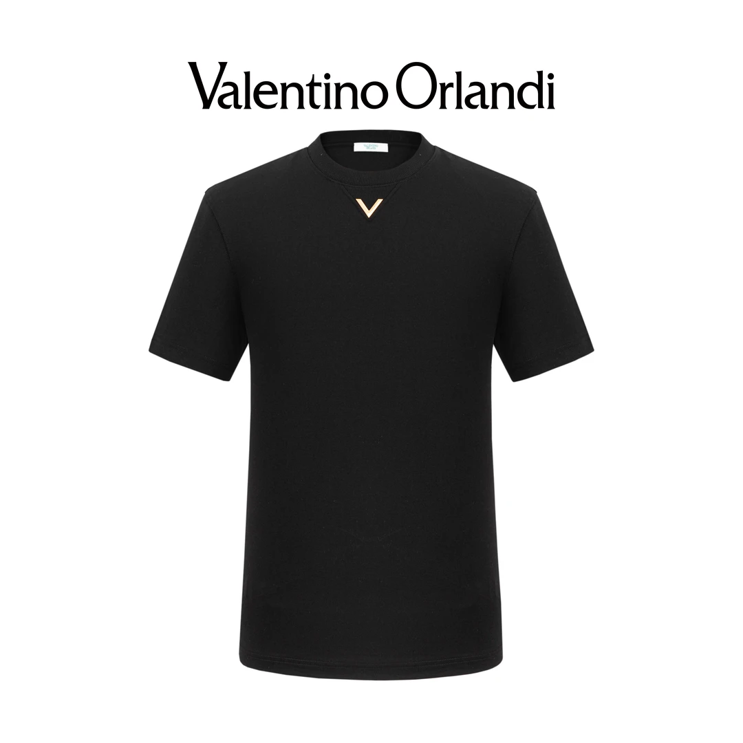 VALENTINOOLANDI男士夏季时尚百搭圆领polo休闲短袖T恤1VT235117