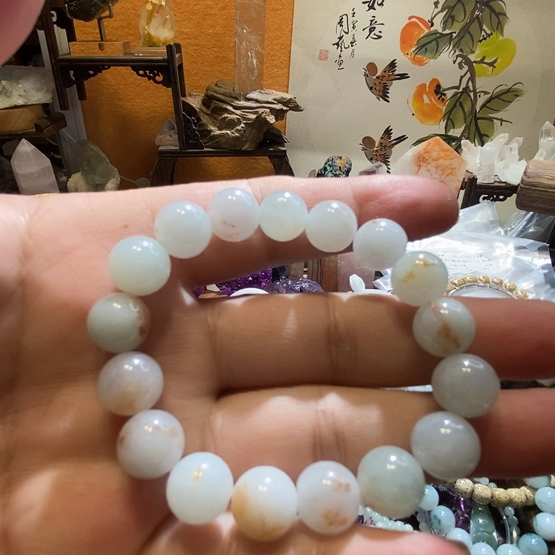 未镶嵌手链翡翠缅甸天然A货翡翠手链桂花糕卡10