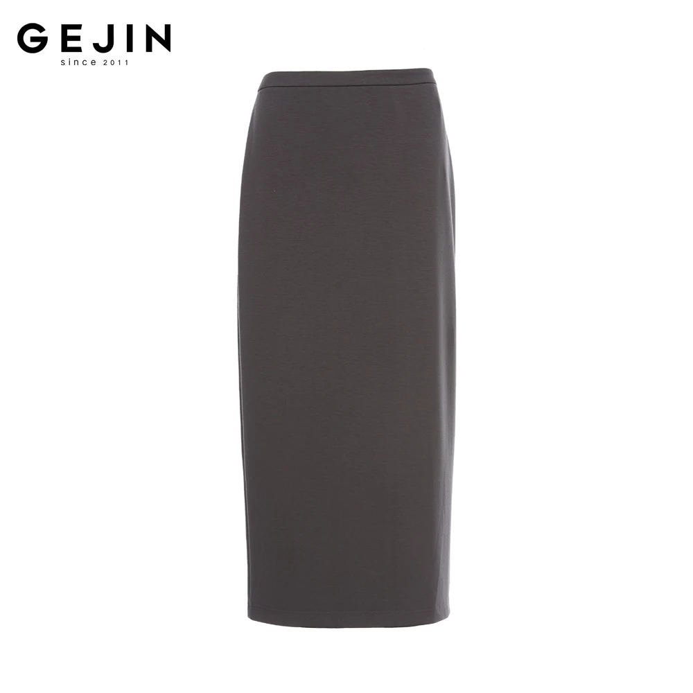 GEJIN/歌锦2025春季新款轻奢时尚百搭高腰简约气质半裙9122510063