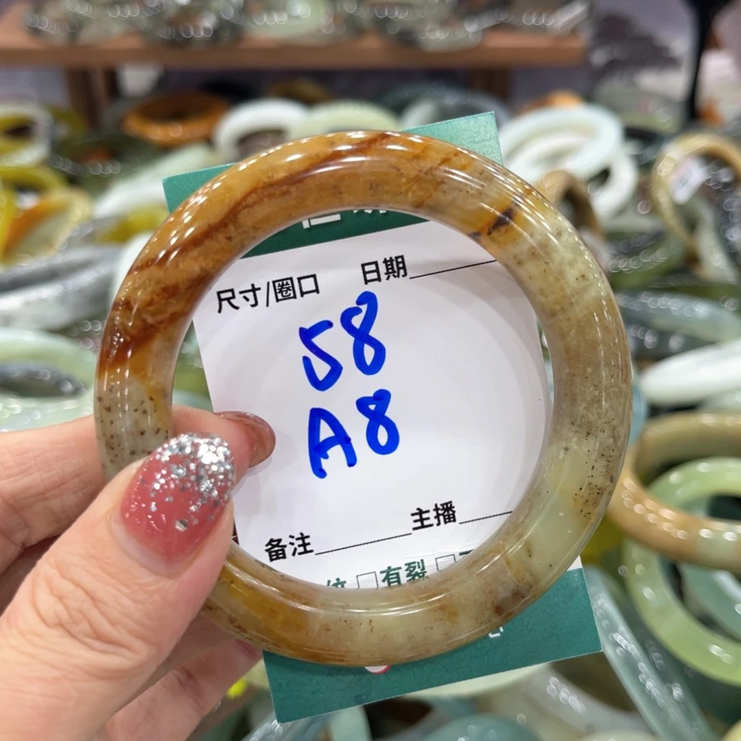 未镶嵌蛇纹石玉手镯手镯