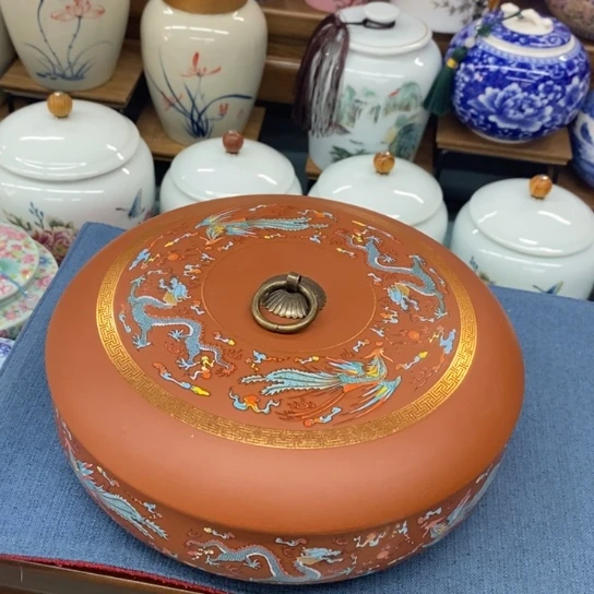 瓷片陶瓷茶叶罐密封罐