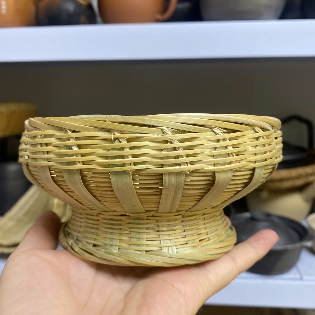 竹编高足小茶碗可可爱爱
