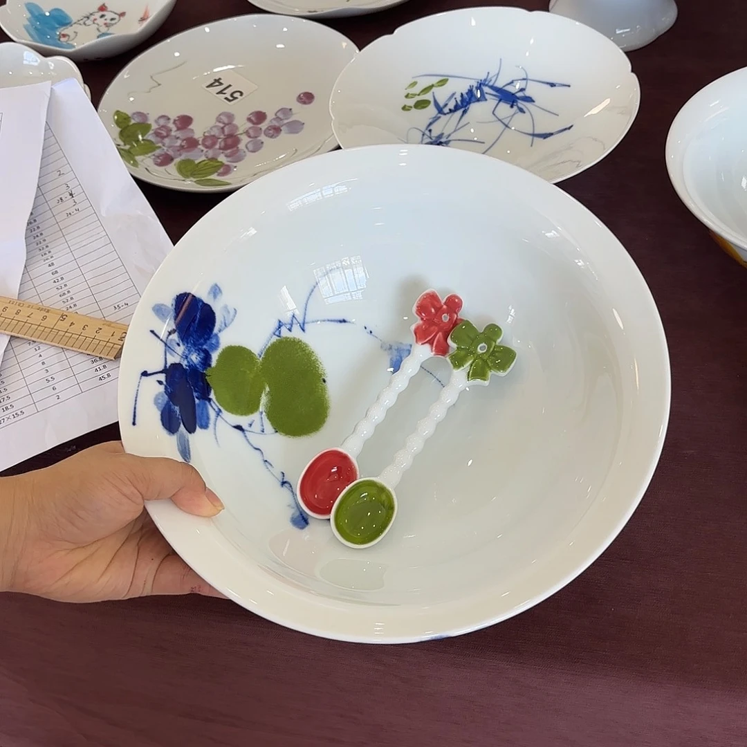 盘自**洒景德镇手绘餐具
