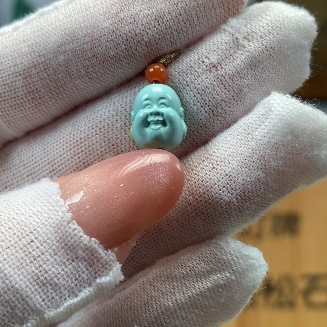 绿松石未镶嵌挂件