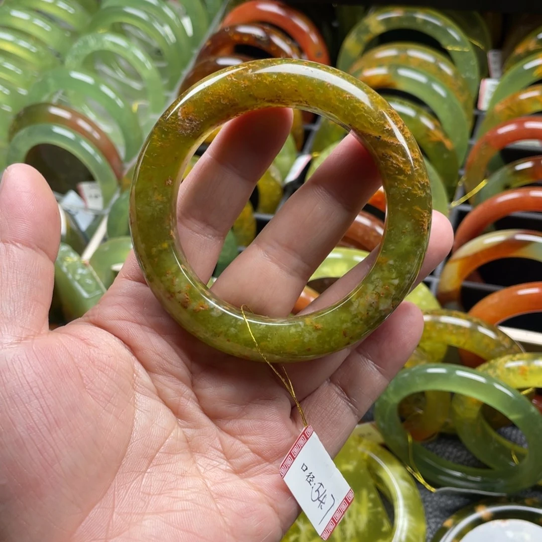 未镶嵌蛇纹石玉手镯